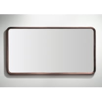 Bathroom Mirror Vela 55" Dark Walnut Modern Style