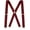 Burgundy, variant on Suspenders for Men - 48" Elastic Adjustable Straps 1 1/4" - X Back