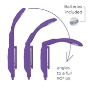 IF The Really Tiny Book Light, Purple - Battery Operated, Clip-On Book Light for Reading