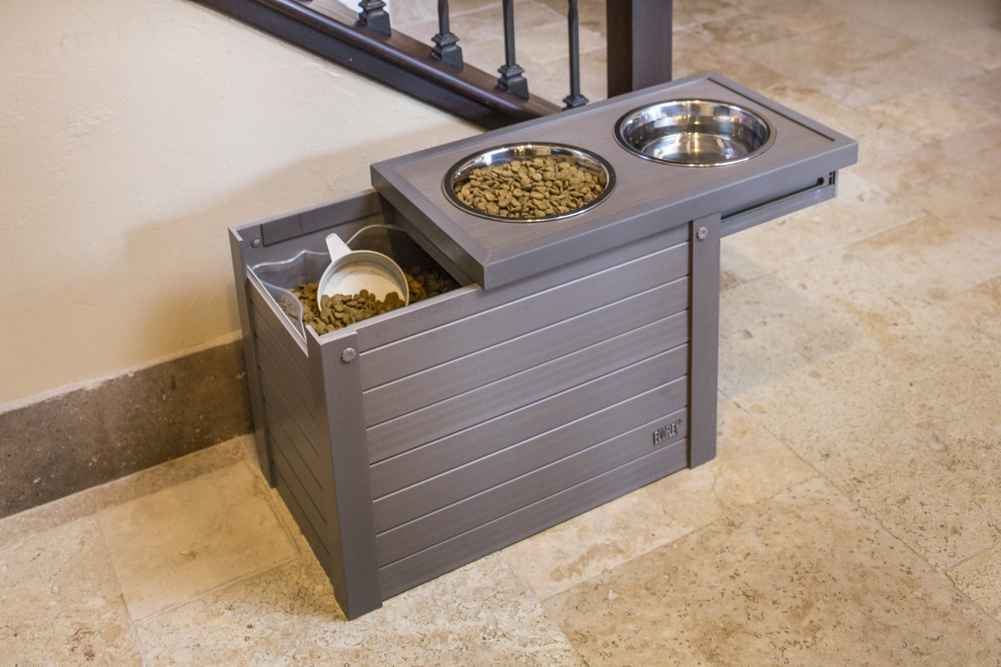 ecoFLEX Raised Dog Bowl Storage Diner 