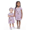 thumbnail image 2 of Disney Princess Toddler Girl Allover Print Dress with Short Sleeves, Sizes 12M-5T, 2 of 4