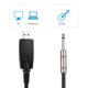 thumbnail image 4 of Cable de audio Cable USB de guitarra Andio Interfaz USB macho a cable de conexión de guitarra eléctrica mono de 6.35 mm (1/4 pulg.) Cable de grabación profesional de guitarra a PC USB Compatible con W Tomshoo Cable de audio, 4 of 6