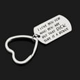 thumbnail image 6 of Xinyolin English Letter I Love You For Who You Are Keychain, Key Ring Holder, 6 of 8