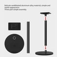 thumbnail image 4 of Soporte Para Auriculares De Escritorio Función De Carga Inalámbrica Negro Metal Estable Antideslizante Soft Top Soporte Universal Para Auriculares Para Teléfono Inteligente De Oficina En Casa Vogacara EL007150-00, 4 of 5
