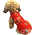 thumbnail image 5 of Disfraz de mascota, traje Tang, cheongsam para perro, ropa de satén, ropa de estilo chino para perros, falda para mascotas, vestido para cachorros y gatos., 5 of 5