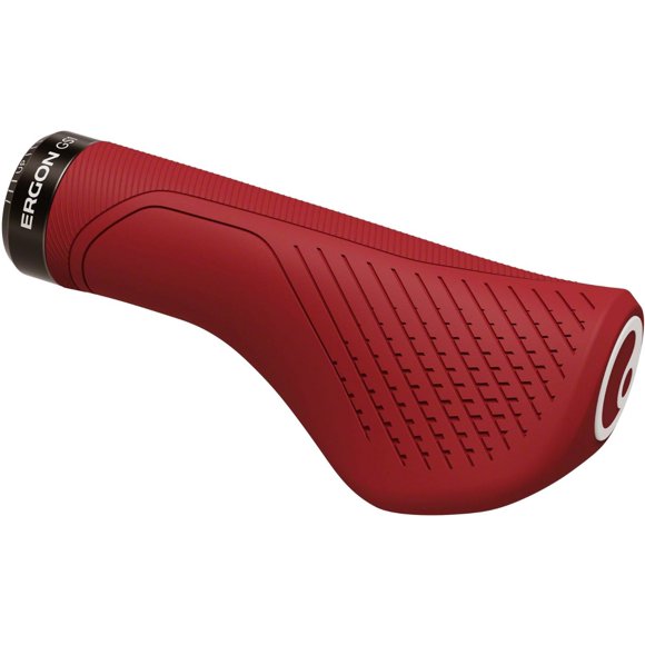 Ergon New GS1 EVO Ergonomic Bike Handlebar Grips, Chili Red/Small