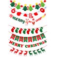 thumbnail image 4 of Naiovety Banderines festivos para fiestas y celebraciones del día de Navidad Decoración navideña Banner de suministros para fiestas Letra Type3 NO3, 4 of 6