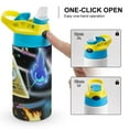 thumbnail image 4 of Gravity Falls Kids Water Bottle Stainless Steel Vacuum Insulated Water Cup With Covered Pop-Up Straw, 4 of 8