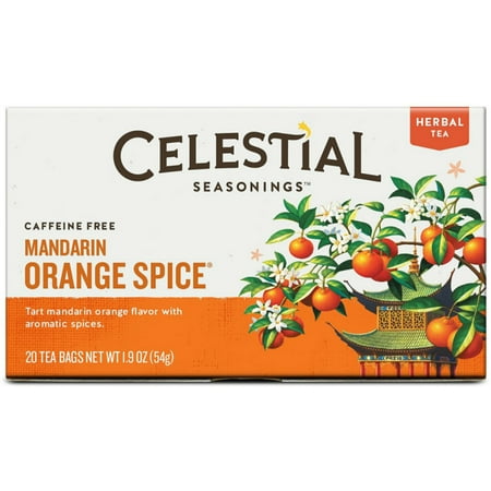 - (2 Pack) Celestial Seasonings Herbal Tea, Mandarin Orange Spice, 20 Count (Pack of 6)