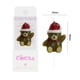 thumbnail image 2 of Vela de Oso con Sombrero Navideño, 2 of 5