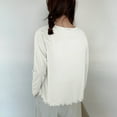 thumbnail image 5 of Fglymey Women's Summer Thin Casual Solid Color Loose Long Sleeves Cardigan White L, 5 of 7