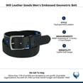 thumbnail image 4 of Will Leather Goods  Embossed Geometric Belt (Men), 4 of 4