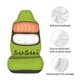 thumbnail image 4 of Wukai Fresh Sushi Full Set Car Seat Covers with Soft Padding Universal Auto Front Seats Protector and Cushion Mat, 4 of 5