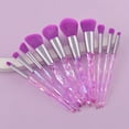 thumbnail image 7 of Makeup Brush Set, 10PCS Crystal Makeup Brushes Premium Synthetic Foundation Powder Concealer Eye Shadow Blush Makeup Brushes Set, Professional Make Up Brush Kit for Girls Ladies, 7 of 7