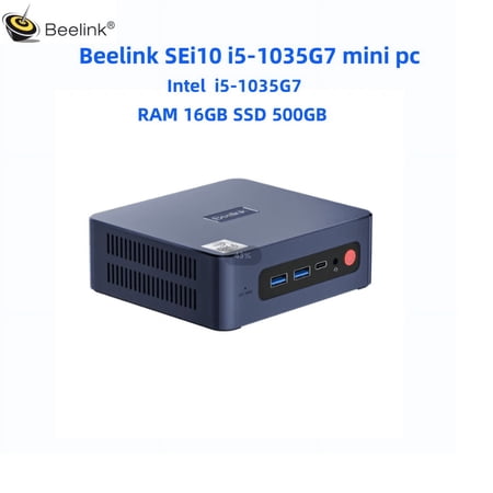 Beelink SEI12 Mini PC Intel Core i5 Processors i5-12450H (up to 4.4GHZ),Mini Computer with 16GB DDR4 RAM 500GB SSD,Dual Screen Display/HDMI+DP/WiFi6/BT5.2,Auto Power On
