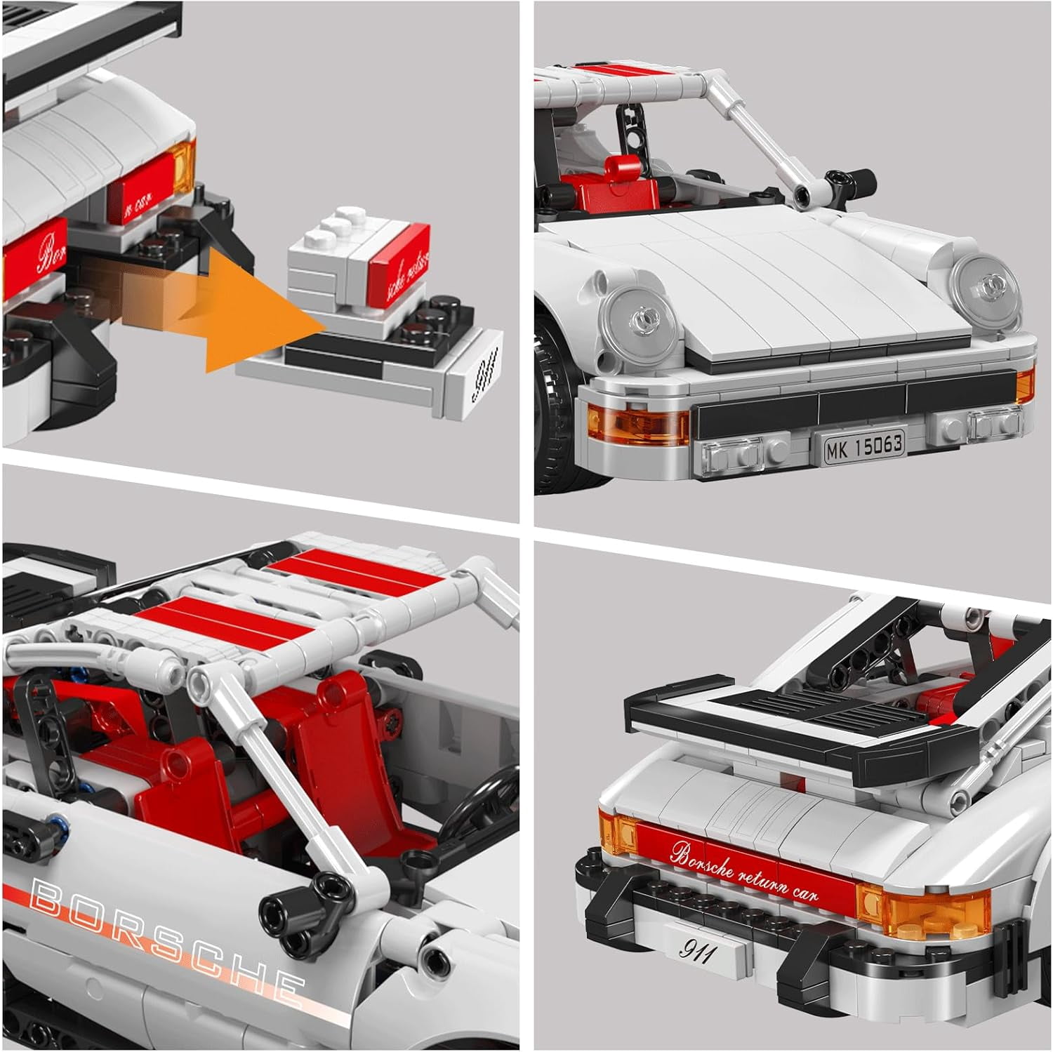 Racing Car Building Sets,15063 Collectible Car Model & Gift for & car Lovers, Authentically Detailed Build &Display Model for Home or Office Decoration(824 PCS)