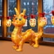 thumbnail image 5 of Muñeco de dragón, animal de peluche de dragón, cómodo recuerdo de bendición, juguete de dragón para Amarillo, 5 of 7