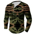 thumbnail image 2 of Stamzod Men'S Hiking Shirts Long Sleeve Casual Camo Outdoor Tactical Shirts Combat Muscle Tops Button Down Plus Size Workout T Shirts On Clearance, 2 of 4