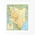 thumbnail image 6 of Historix 1988 Map of Kenya 18" x 24" Framed Poster, 6 of 8