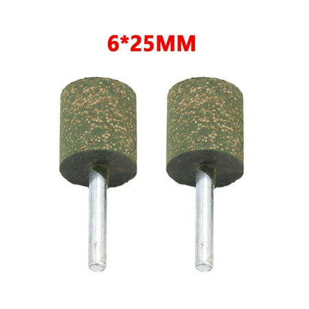 

2PCS Cylindrical Rubber Abrasive Polishing Point Bit 6mm Shank Rotary Tool
