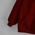 thumbnail image 5 of LYXSSBYX Womens Tops Long Sleeve Clearance Fashion Women Casual Winter Solid Long Sleeve Button Pocket Hooded Sweatshirt, 5 of 6