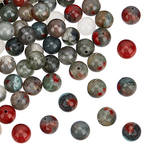 5 Strands Natural Gemstone Beads – Round Smooth Spacer Beads 8-8.5mm For Jewelry Making