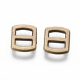 thumbnail image 2 of 500 pc Mini Alloy Buckles Adjustable Buckle Fasteners Rectangle Bronze 6x5x1mm Hole: 3x1mm, 2 of 2