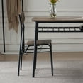 thumbnail image 6 of uhomepro 5-Piece Dining Room Table Set for 4 Person, Dining Table and Chairs Set Industrial Metal Frame Table and 4 Wooden Chairs Perfect for Kitchen Breakfast Nook Bar Small Apartment, 6 of 13