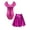 Hot Pink, variant on vastwit Women's Shiny Metallic Gymnastics Dance Leotard with Flared Mini Skirt Blue M