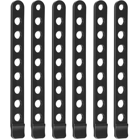 6 Pieces Bike Rack Rubber Strap Bike Rack Cradle Replacement Strap Cycling Rubber Wheel Strap for Bike Rack (Black)