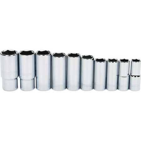 STANLEY 85-919 10-Piece 3/8 Deep Socket Set, Metric