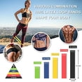 thumbnail image 2 of 19pcs Resistance Bands Set Workout Bands with 5 Stackable Exercise Bands 5 Resistance Loop Bands, Door Anchor, Ankle Straps,Jump Rope, Carry Bag, Exercise Towel, 2 of 3