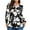 black gold floral, variant on DDLUYY Women's Plus Size Tops Crew neck Long Sleeve Shirts Loose Tunic Tops Fall Shirts