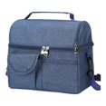 thumbnail image 3 of Fiambrera aislada, bolso de almuerzo, fiambrera reutilizable resistente al desgaste, bolsa de aislamiento térmico aislada para parque, senderismo, azul, 3 of 9
