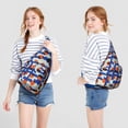 thumbnail image 4 of Designer Sling Backpack - High Fashion Artistic Pattern Shoulder Bag, Lightweight for Travel & Shopping, 4 of 4