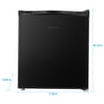 Hisense 1.7 Cu ft Single Door Mini Fridge RR17D6ABE, Black