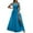 C-Blue39, variant on Formal Maxi Dress Women V Neck Sleeveless Sexy Solid Color Party Prom Dress Split Evening Gown Mesh Layered Versatile Dresses