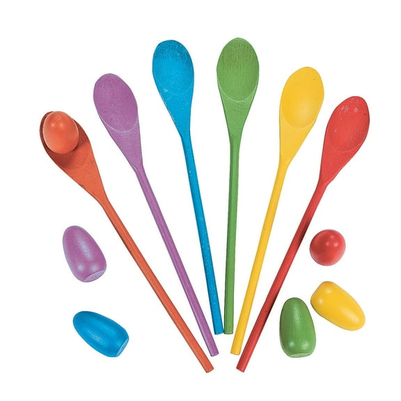 Egg-Citing Egg Spoon Game 12Pcs - Party Favors - 12 Pieces