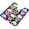 thumbnail image 5 of Coolnut Colorful Splash Skull Bathroom Rug Rectangular Bath Mat Non Slip Bath Rugs Absorbent Shaggy Bathmats for Sink Shower 16" x 24" Home Decor, 5 of 7