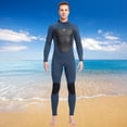 thumbnail image 2 of LOVIVER Premium 3mm Wetsuit Thermal Back Zip Scuba Swimsuit XXL Gray XXL Man, 2 of 7