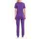 thumbnail image 3 of Traje de Pantalones para Mujeres Profesional Casual Cuello en V Manga Corta con Pantalones Largos, Ropa de Trabajo de Poliéster Ligera de Cuatro Estaciones para Uso Diario Y Casero, 3 of 3