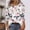 Pink, variant on Vetsdori Three Quarter Sleeve Tops for Women Tunic Button up Pullover Summer Graphic,Dressy Crewneck Juniors Blouses Casual