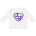 thumbnail image 3 of Inktastic Jesus Loves Me Boys or Girls Long Sleeve Toddler T-Shirt, 3 of 5