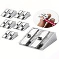 thumbnail image 2 of LNGOOR Creative Aluminum Alloy Two Holes Sharpeners With Oblique Cutter Blades For Students And Artists, 2 of 7