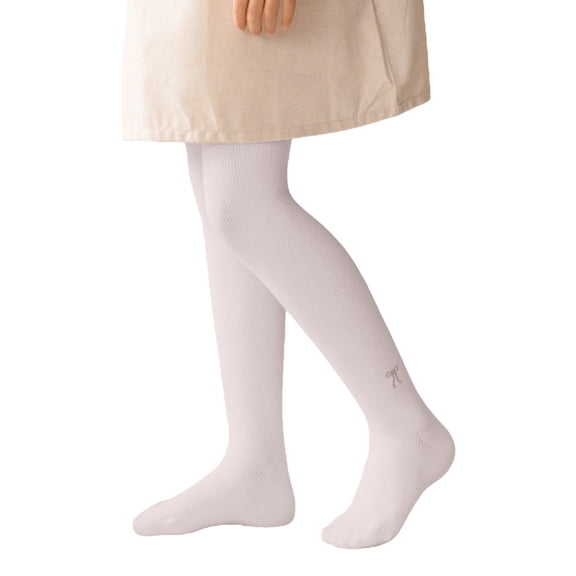 Otqutp Girls Thermal Tights Fleece Lined Winter Warm Footed Leggings Kids Toddler School Dance Opaque Pantyhose Tights