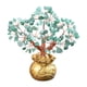 thumbnail image 2 of Decoración personalizada del árbol del dinero de cristal Piedras Feng Shui Alambre Adorno de dad Estante de base de Macarena Árbol del dinero, 2 of 7
