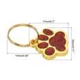 thumbnail image 2 of Unique Bargains Pendentifs Empreintes de Pattes de Chien Chat, 6 Pcs Perles de Empreinte, Rouge, 2 of 7