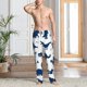 thumbnail image 2 of Balery Cute Cartoon Dinosaurs Pantalones de pijama para hombre, pijama ultraligero, pantalón de descanso-X-Large, 2 of 6