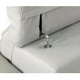 thumbnail image 5 of 31" Tasteful Light Grey Faux Leather Chair, 5 of 6