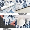 thumbnail image 3 of Blue Chevron Geometric Boho Pattern Kitchen Rug Mat,Kitchen Runner Rugs Non Skid Washable,Decorative Kitchen Floor Mats for Kitchen,Sink,Laundry,17"X47", 3 of 5